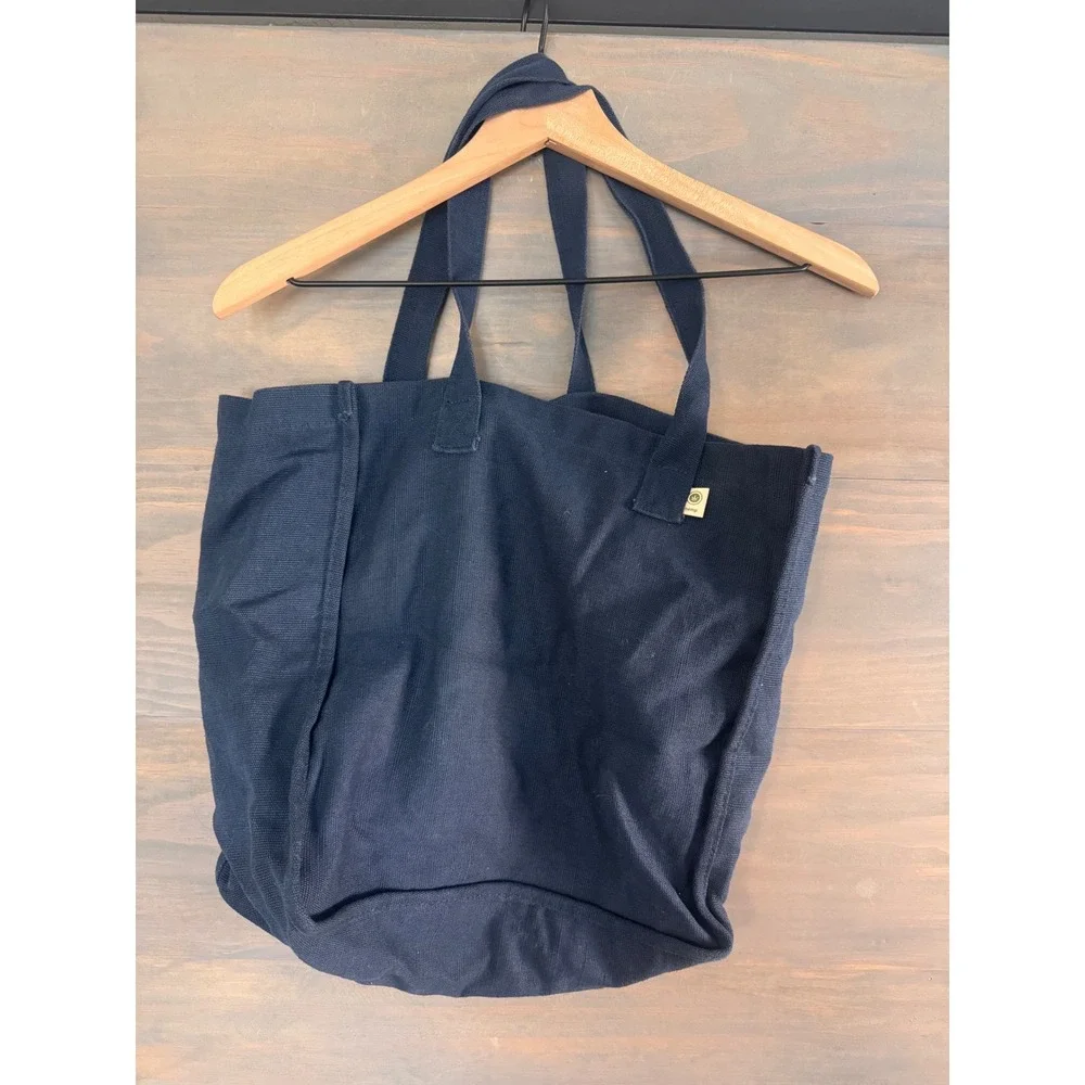 econscious EC8015 Hemp Market Tote Navy Blue Organic Cotton Blend Bag